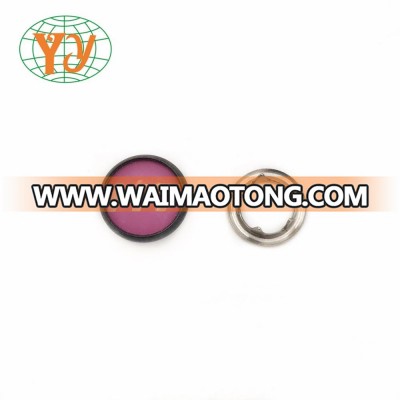 Custom logo metal brass Pearl prong snap button for jacket