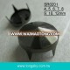 (#SR0201) decorative black metal prong studs for leather shoes