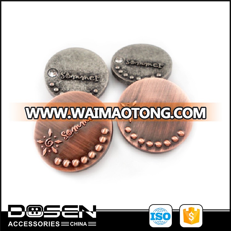 Fujian Metal Snap Button Suppliers Embossed Logo Clothing Snap Fasteners Snap Studs For Garment Clothing Jacket Custom Accessory